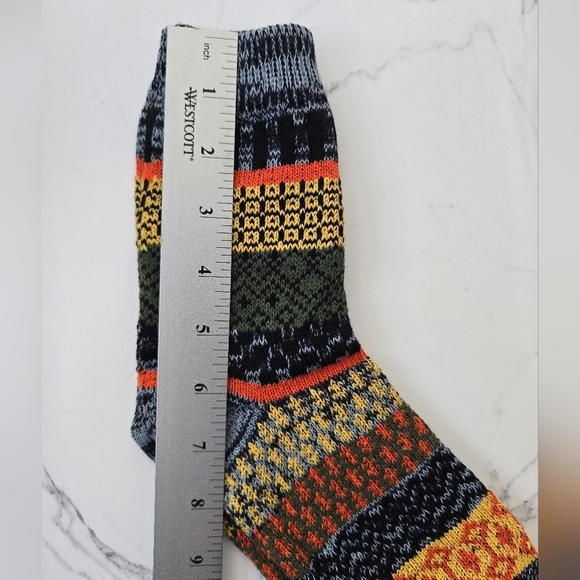 Bohemian | Granola yellow black maximalist print Gorpcore tube socks - Picture 5 of 7